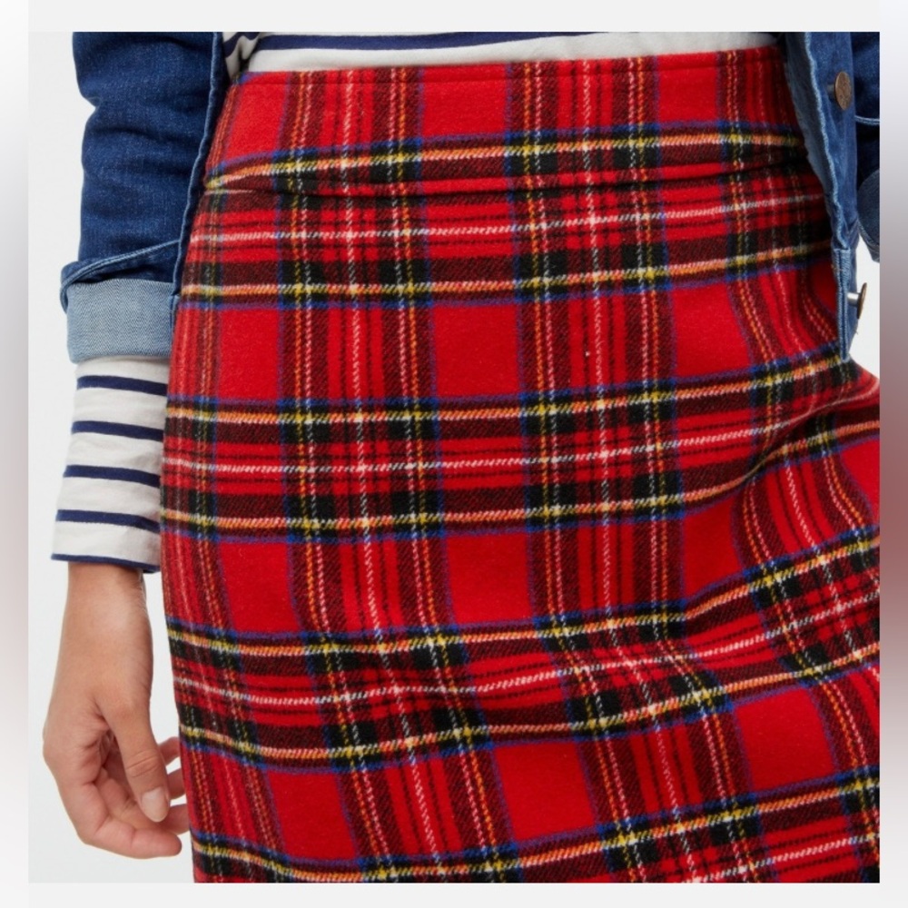 New: J Crew Wool-blend A-line mini skirt. Size 6